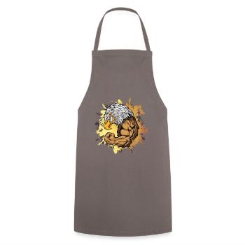 Eagle Fitness Biceps Strong No Pain sans gain - Tablier de cuisine - gris - Devant - AI Model Male 185 dark (185cm)