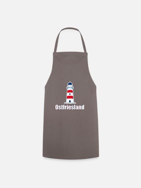 Ostfriesland Geschenk Geschenkidee - Kochschürze - Grau