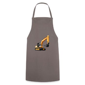 Idée cadeau cadeau pelle - Tablier de cuisine - gris - Devant - AI Model Male 185 dark (185cm)