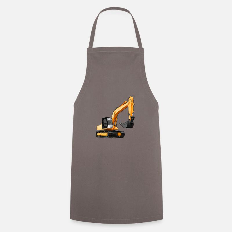 Bagger Geschenk Geschenkidee - Kochschürze - Grau