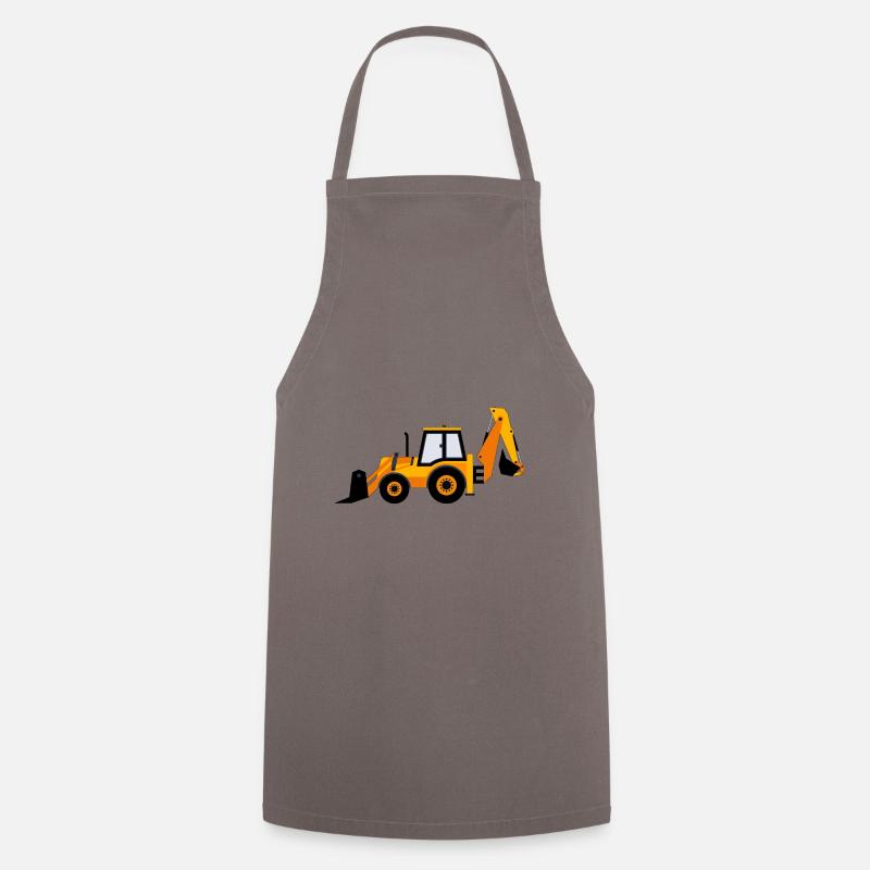 Bagger Geschenk Geschenkidee - Kochschürze - Grau