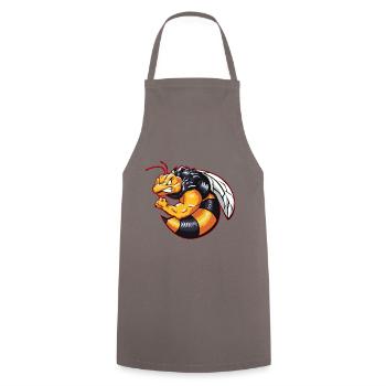 bee cycles beast gym fitness - Cooking Apron - grey - Front - AI Model Male 185 dark (185cm)