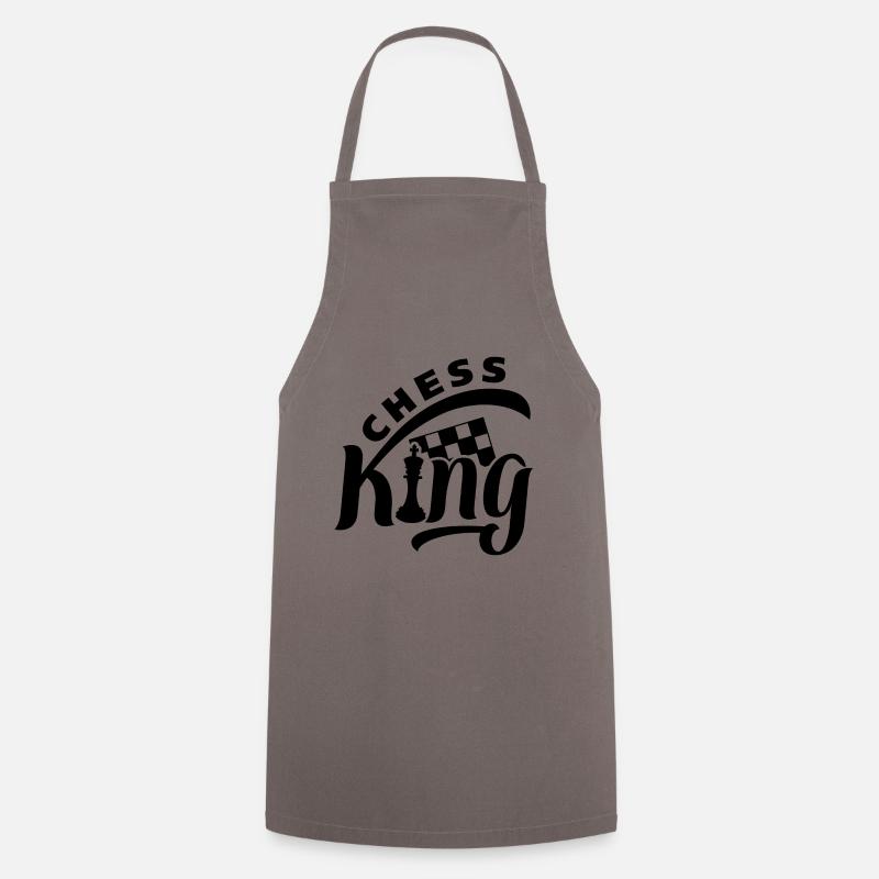 Chess King Chess disant - Tablier de cuisine - gris