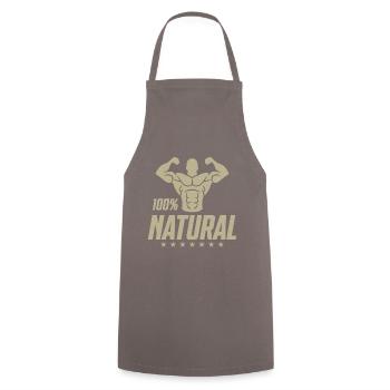 Athlète de sport de remise en forme naturelle - Tablier de cuisine - gris - Devant - AI Model Male 185 dark (185cm)