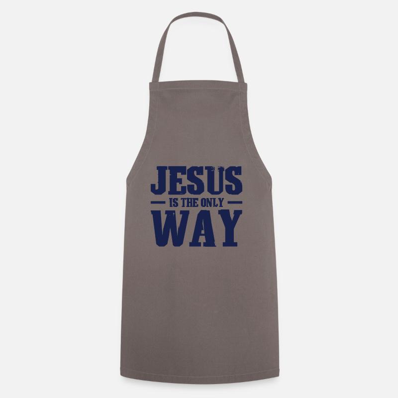 Jesus Christus Glaube - Kochschürze - Grau