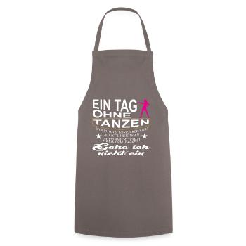 Chemise de danse • Danse de ballet • Cadeau - Tablier de cuisine - gris - Devant - AI Model Male 185 dark (185cm)