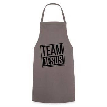 équipe jésus christ - Tablier de cuisine - gris - Devant - AI Model Male 185 dark (185cm)