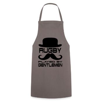 Rugby spielen Gentlemen Sport Hut Bart Männer - Kochschürze - Grau - Vorne - AI Model Male 185 dark (185cm)