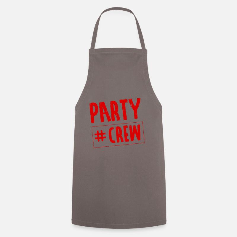 Party Crew Feiern - Kochschürze - Grau