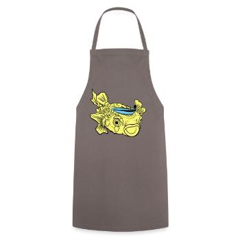 Hedgehog Fish Puffer Fish Cleaner Wlabse - Tablier de cuisine - gris - Devant - AI Model Male 185 dark (185cm)