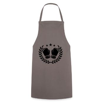 Boxing gloves - Cooking Apron - grey - Front - AI Model Male 185 dark (185cm)