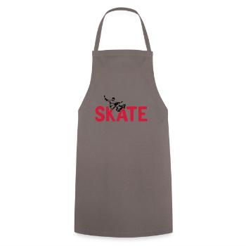 T-shirt Skate pour Homme - Tablier de cuisine - gris - Devant - AI Model Male 185 dark (185cm)