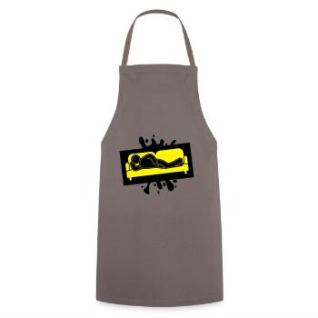 Canapé Canapé Fatigué Icon - Tablier de cuisine - gris - Devant - AI Model Male 185 dark (185cm)