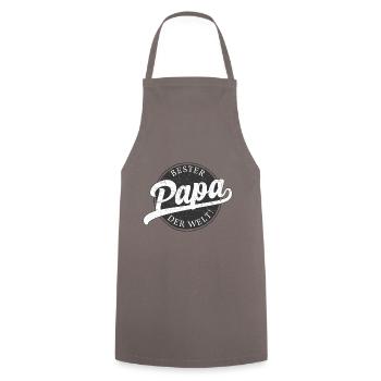 Bester Papa der Welt! - Kochschürze - Grau - Vorne - AI Model Male 185 dark (185cm)