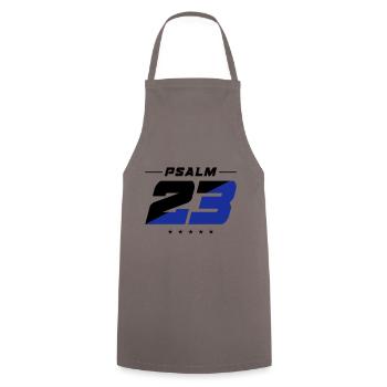 psalm 23 bible verse - Cooking Apron - grey - Front - AI Model Male 185 dark (185cm)