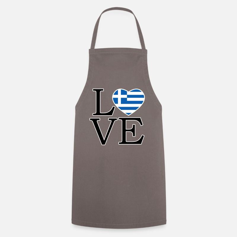 Nous aimons la Grèce - Tablier de cuisine - gris