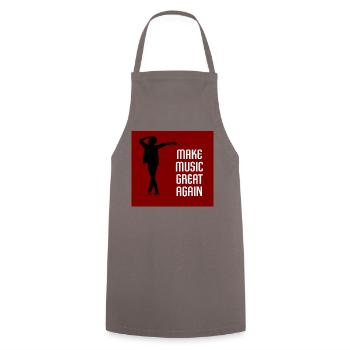 Make Music Great Again - Cooking Apron - grey - Front - AI Model Male 185 dark (185cm)