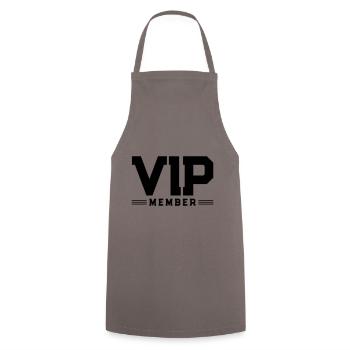 Membre de l'équipe VIP - Tablier de cuisine - gris - Devant - AI Model Male 185 dark (185cm)