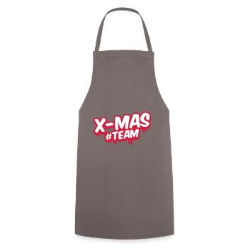 xmas team christmas - Cooking Apron - grey - Front - AI Model Male 185 dark (185cm)