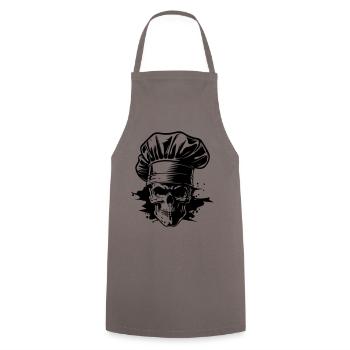 Chef Skeleton Chef - Tablier de cuisine - gris - Devant - AI Model Male 185 dark (185cm)