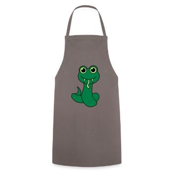 Enfant des serpents mignon petit doux - Tablier de cuisine - gris - Devant - AI Model Male 185 dark (185cm)