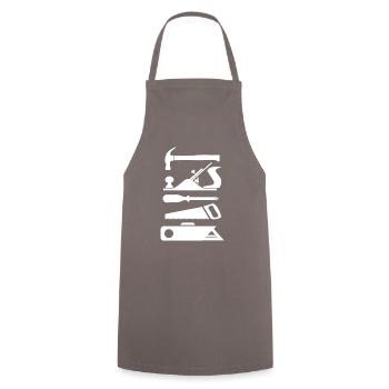 Outils menuiserie Menuisier - Tablier de cuisine - gris - Devant - AI Model Male 185 dark (185cm)