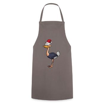 Bouquet BD Noël - Tablier de cuisine - gris - Devant - AI Model Male 185 dark (185cm)