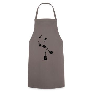 Guitar Acoustics - Cooking Apron - grey - Front - AI Model Male 185 dark (185cm)