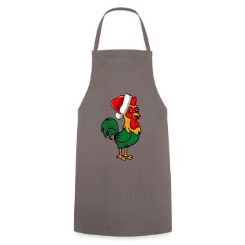Hahn Comic Christmas - Cooking Apron - grey - Front - AI Model Male 185 dark (185cm)