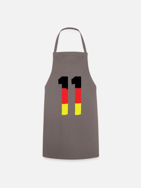 11 Simbolo numerico Germania - Grembiule da cucina - grigio