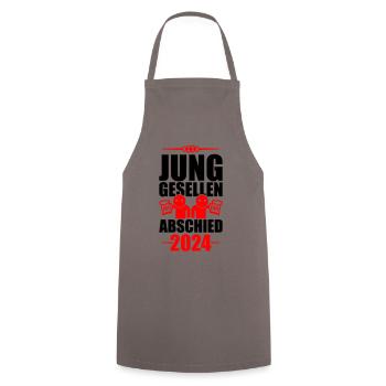 Enterrement de vie de garçon 2024 - Tablier de cuisine - gris - Devant - AI Model Male 185 dark (185cm)