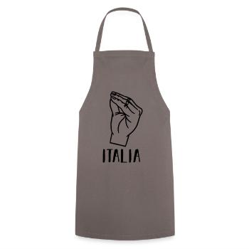Italia Italian Italian Italy - Cooking Apron - grey - Front - AI Model Male 185 dark (185cm)