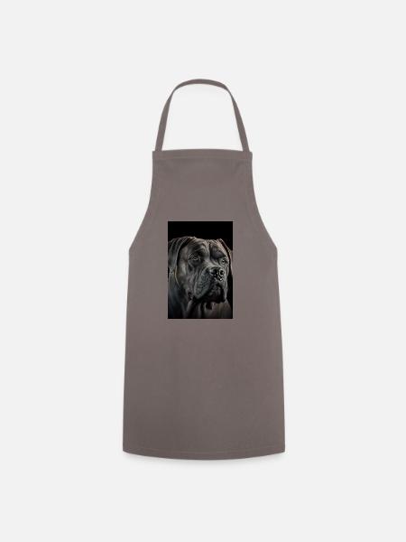 Cane Corso Italiano Hund Illustration - Kochschürze - Grau