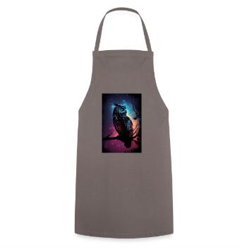 Owl Bird Animal Owls Galaxy - Tablier de cuisine - gris - Devant - AI Model Male 185 dark (185cm)