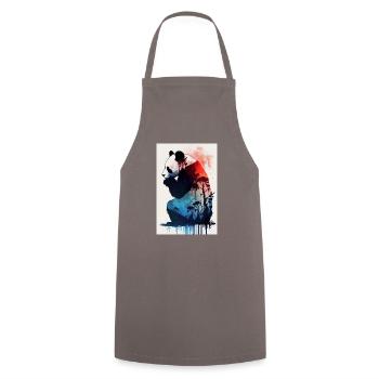 Panda Ours Panda Animal Pandas Coloré - Tablier de cuisine - gris - Devant - AI Model Male 185 dark (185cm)