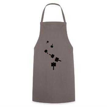 Icône de signalisation - Tablier de cuisine - gris - Devant - AI Model Male 185 dark (185cm)