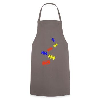 Burrito Icon - Cooking Apron - grey - Front - AI Model Male 185 dark (185cm)