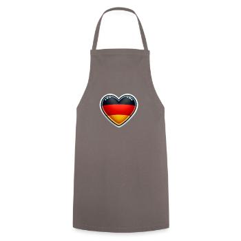 Love Germany - ideal for stickers - Cooking Apron - grey - Front - AI Model Male 185 dark (185cm)
