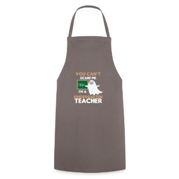Teacher elementary school teacher school teacher training - Cooking Apron - grey - Front - AI Model Male 185 dark (185cm)
