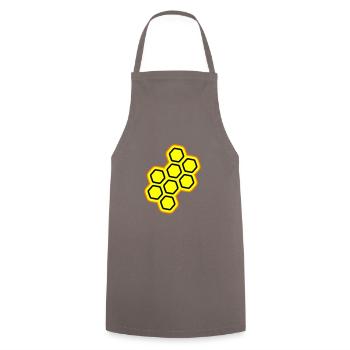 Beekeeper symbol - Cooking Apron - grey - Front - AI Model Male 185 dark (185cm)