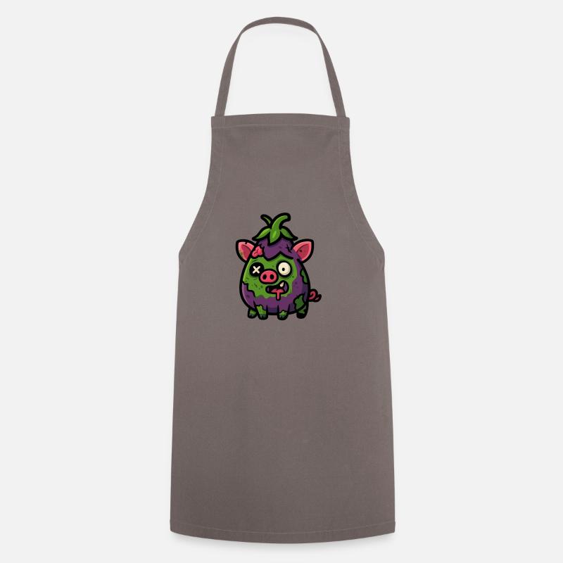Cochon zombie - Tablier de cuisine - gris