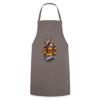 Halloween Villa Pumpkin Head - Cooking Apron - grey - Front - AI Model Male 185 dark (185cm)