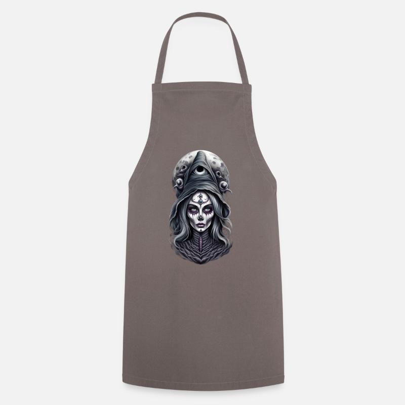 Occult Wicca - Cooking Apron - grey