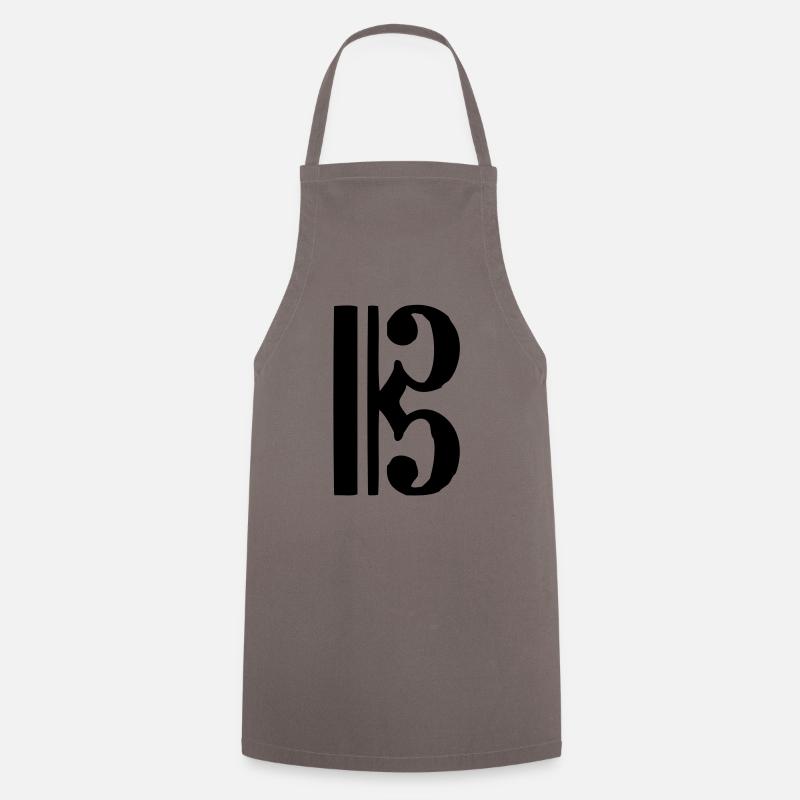cle dut note musique - Tablier de cuisine - gris