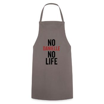 Pas de Danielle Pas de vie - Tablier de cuisine - gris - Devant - AI Model Male 185 dark (185cm)