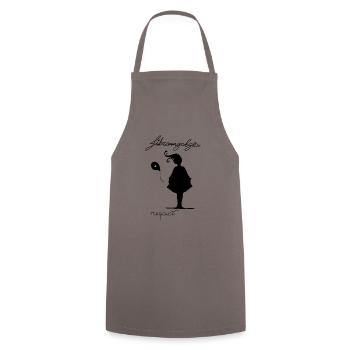 fibromyalgia - Cooking Apron - grey - Front - AI Model Male 185 dark (185cm)