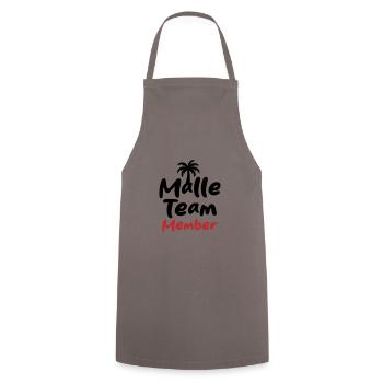 Malle Team Member Mallorca - Cooking Apron - grey - Front - AI Model Male 185 dark (185cm)