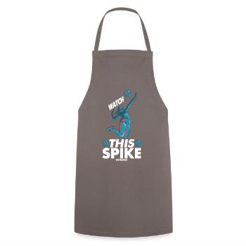 Volleyball Beach Volleyball Beach Sports - Cooking Apron - grey - Front - AI Model Male 185 dark (185cm)