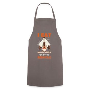 Motivation - Tablier de cuisine - gris - Devant - AI Model Male 185 dark (185cm)