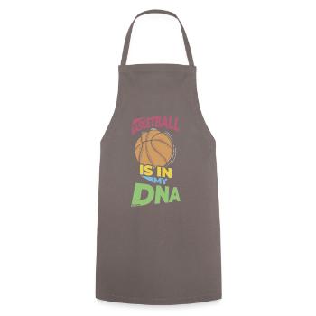 Basketball Ball Sports Team Coach - Cooking Apron - grey - Front - AI Model Male 185 dark (185cm)
